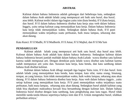 Kata Kerja Kata Nama Dalam Bahasa Arab Kosakata Bahasa Arab Artinya