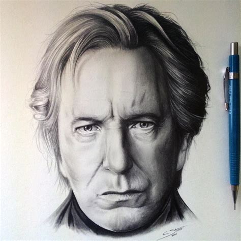 Alan Rickman - Tribute Drawing by LethalChris on DeviantArt