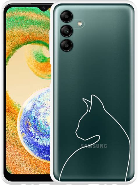 Samsung Galaxy A04s Hoesje Kattencontour II Designed By Cazy Bol