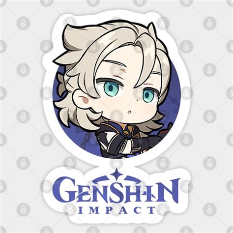 Albedo Chibi Genshin Impact Genshin Impact Sticker Teepublic