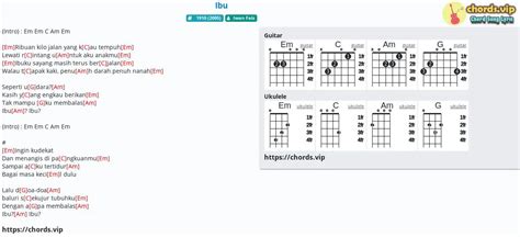 Chord: Ibu - tab, song lyric, sheet, guitar, ukulele | chords.vip