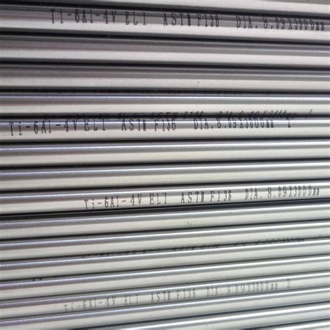 Astm F136 Titanium 6al4v Eli Grade 5 6 0mmx1000mm Titanium Bar In Stock