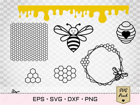 Honeycomb Svg Honey Drip Svg Honey Svg Beehive Svg Etsy Australia ...