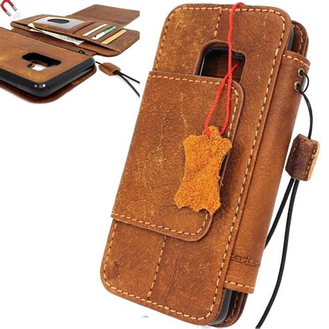 Genuine Leather Case For Samsung Galaxy S9 Plus Book Wallet Coverbcard Daviscase