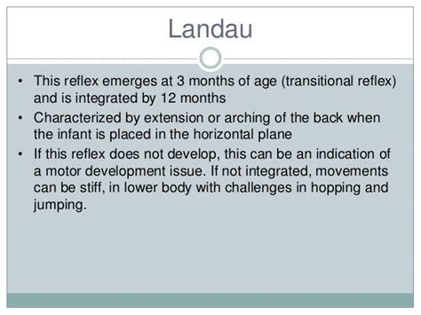 landau reflex - Google zoeken | Sensory integration, Learning ...