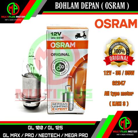 Jual Bohlam Bolam Bulb Lampu Depan Halogen Helogen Osram Motor Gl