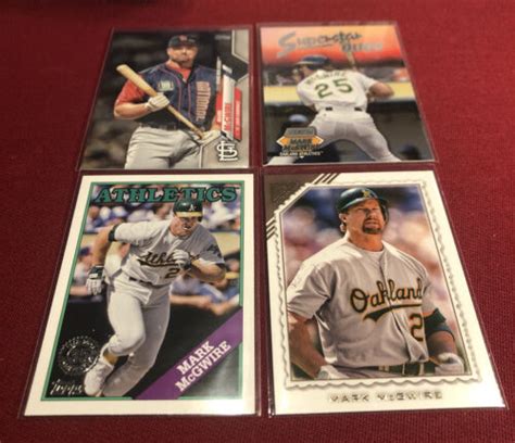 Mark Mcgwire Lot Topps S Th Gallery Stadium Club Mint