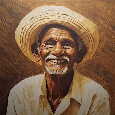 Premium AI Image | Digital art of Indian farmer