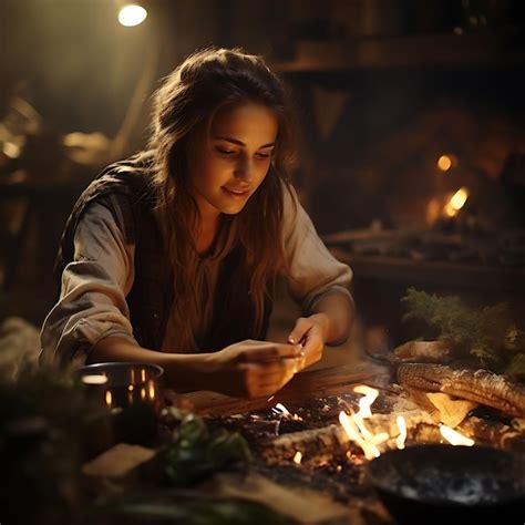 Fotografía de la calidez dentro de una mujer cocinando sobre un