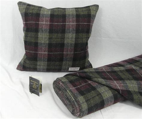 Authentic Harris Tweed Fabric Cushion Cover 100% Wool 16in X 16in ...