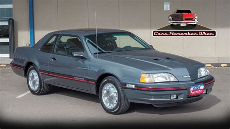 1988 Ford Thunderbird Turbo Coupe Turbocharged 4 Cylinder W 5 Speed