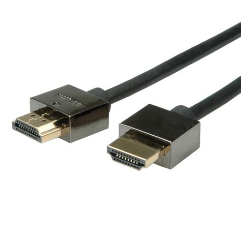 Roline Notebook Hdmi High Speed Cable Ethernet Mm Black 2 M