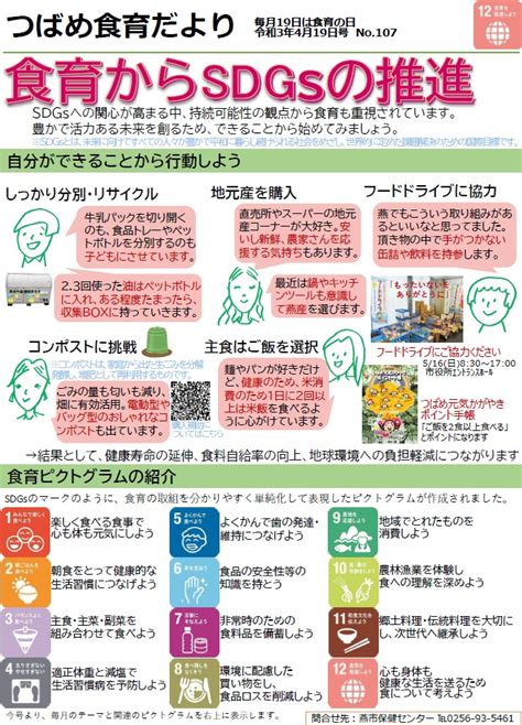 つばめ食育だより令和3年4月19日号／燕市