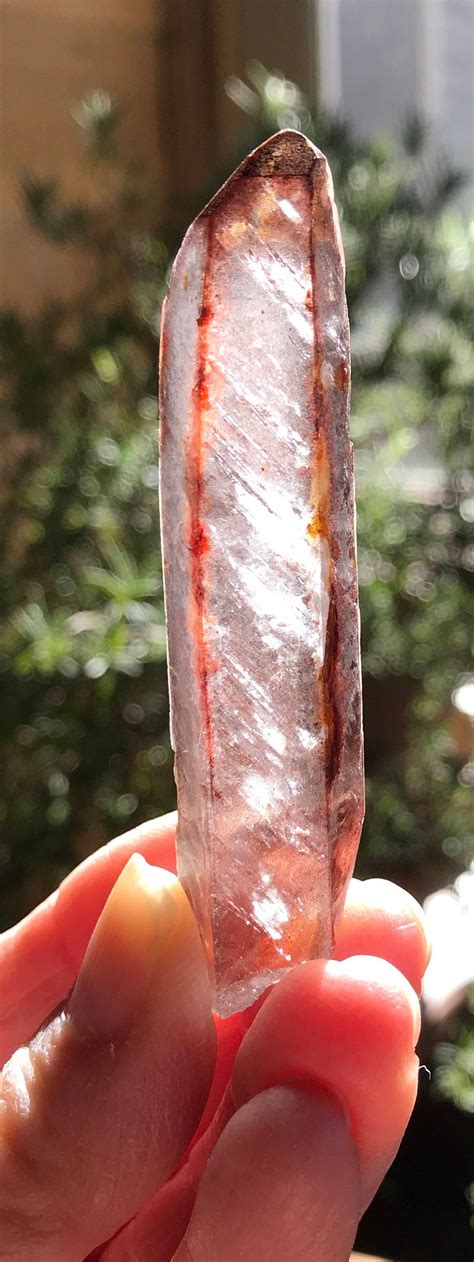 Reserved For S Lemurian Seed Quartz Strawberry Rare Red Raw Mine