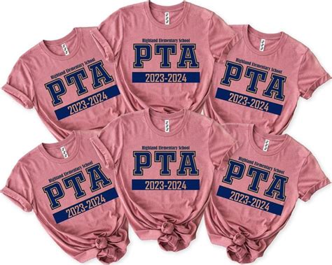 Custom Pta Shirt Parent Teacher Organization Association Shirt Custom