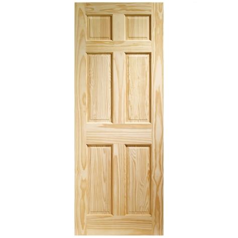 Xl Joinery Internal Clear Pine Unfinished Colonial 6p Door At Leader Doors