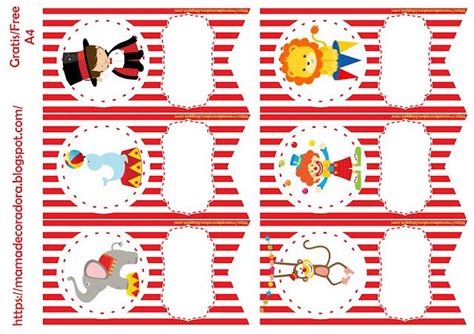 Mam Decoradora Kit Imprimible Circo Gratis Kit Imprimible