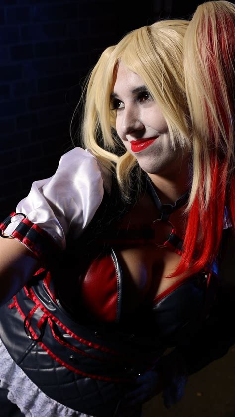 Harley Quinn Arkham Knight Cosplay Wallpaper Smartphone | Harley quinn ...