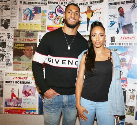 Photo Tony Yoka et sa femme Estelle Mossely lors de la cérémonie des