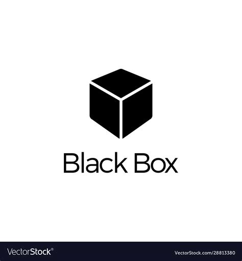 Black box logo icon Royalty Free Vector Image - VectorStock