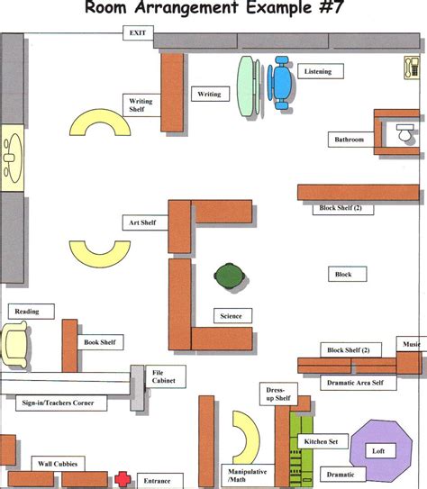 Classroom Floor Plan Example 7