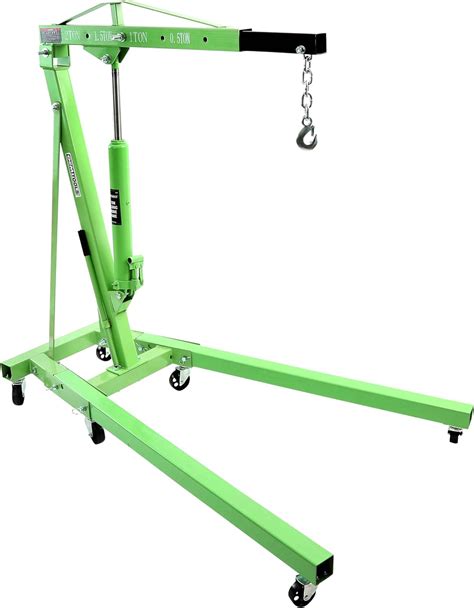 OEMTOOLS 2 Ton Folding Shop Crane Engine Hoist Mobile Compact In