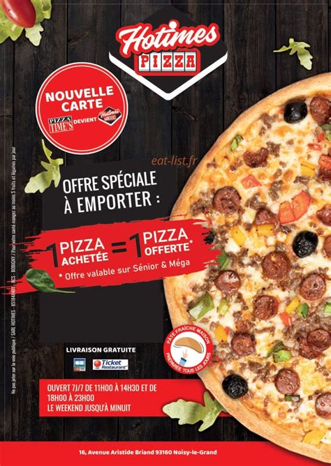 Pizza Hotimes à Pontault Combault menu et photos