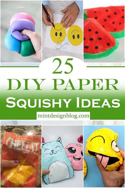 25 DIY Paper Squishy Ideas - Mint Design Blog