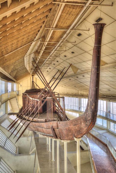 The Khufu Ship Giza Solar Boat Museum Great Pyramids Of Giza Unesco