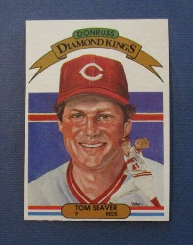 Tom Seaver Cincinnati Reds 1982 Donruss Diamond Kings Baseball Card 16