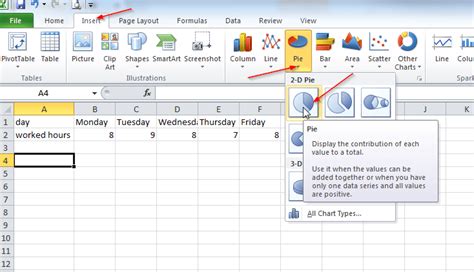 Create pie chart in excel with data - acastudio