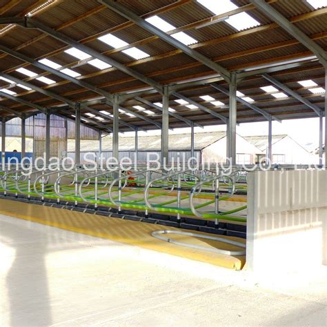 Fast Assemble Prefab Light Steel Structure Cow Shed Building Dairy Farm