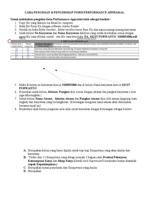 Cara Pengisian Form Pa 2014email2 Pdf