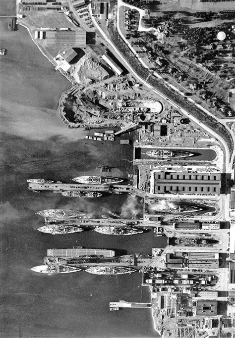 Uss Enterprise Cv 6 In Puget Sound Circa 1940 Lower Portion Of The