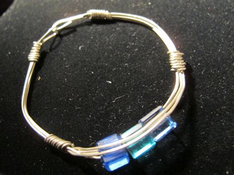 Naomis Designs Handmade Wire Jewelry Funky Wire Wrapped Bangle Bracelets