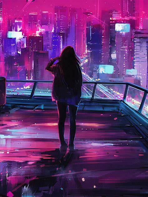 Neon Girl Wallpapers 4k Hd Neon Girl Backgrounds On Wallpaperbat