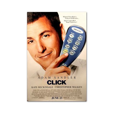 Adam Sandler Click Movie Poster - baju kaos