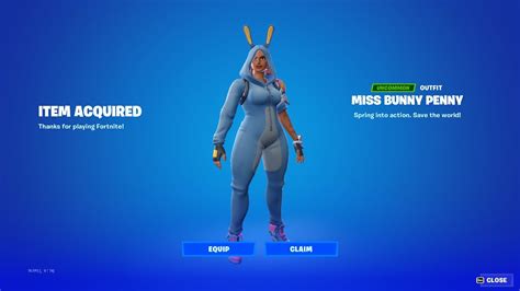 Buying Miss Bunny Penny Skin In Fortnite Thiccest Outfit By Epic