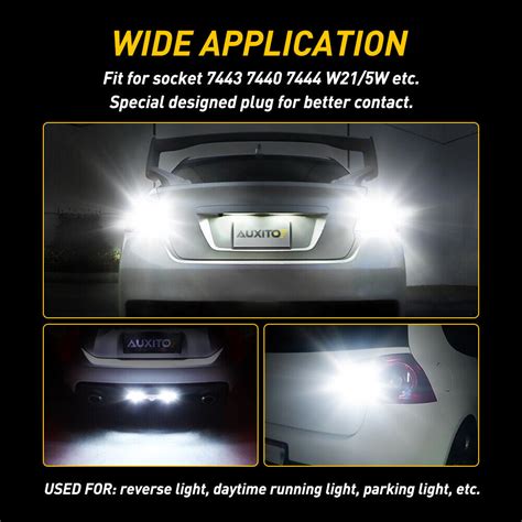 Led Reverse Backup Lights Canbus Error Free Bulbs White