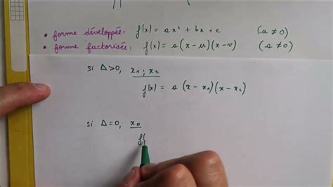 Second Degré La forme factorisée en 2 minutes Maths YouTube