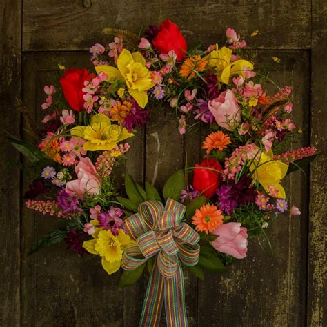 Mixed Spring Floral Wreath Inspired Designs By Keith Phelps