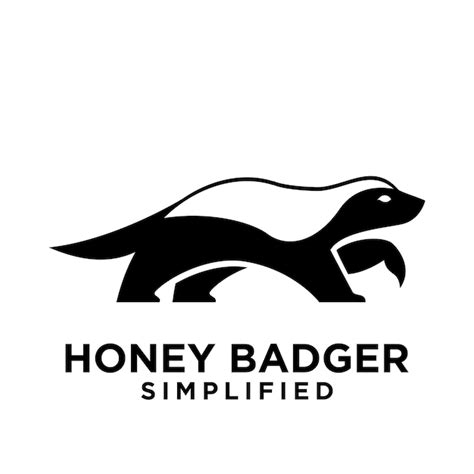 Premium Vector Honey Badger Logo Icon Design Vector Image