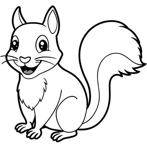 Eastern Gray Squirrel smiles icon 47932851 Vector Art at Vecteezy