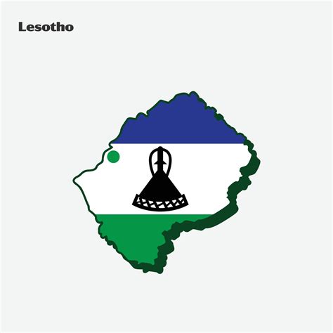 Lesotho Nation Flag Map Infographic 20187999 Vector Art at Vecteezy