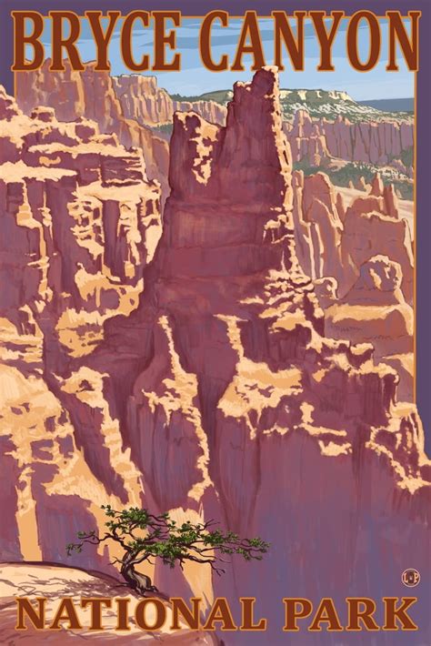 Bryce Canyon National Park Utah Scene 1 Painterly Series 9x12 Wall