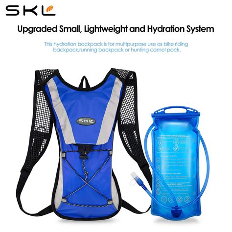 Skl Hydration Pack Water Backpack With Water Bladder 2l Bpa Free Hydration Backpack For Running