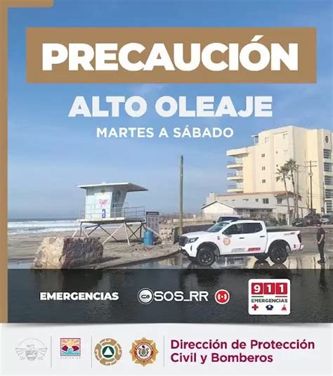 Pide Gobierno De Rosarito Extremar Precauciones Por Alto Oleaje