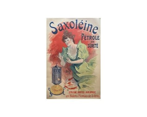 saxoleine petrole de surete  jules cheret antique french stone