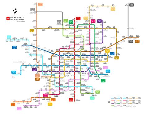 Xi’an Metro Map (2021) - xiansightseeing