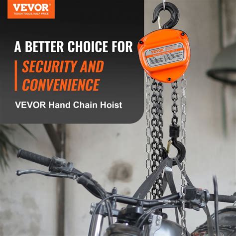 Vevor Hand Chain Hoist 1 Ton 2200 Lbs Capacity 10 Ft Come Along G80